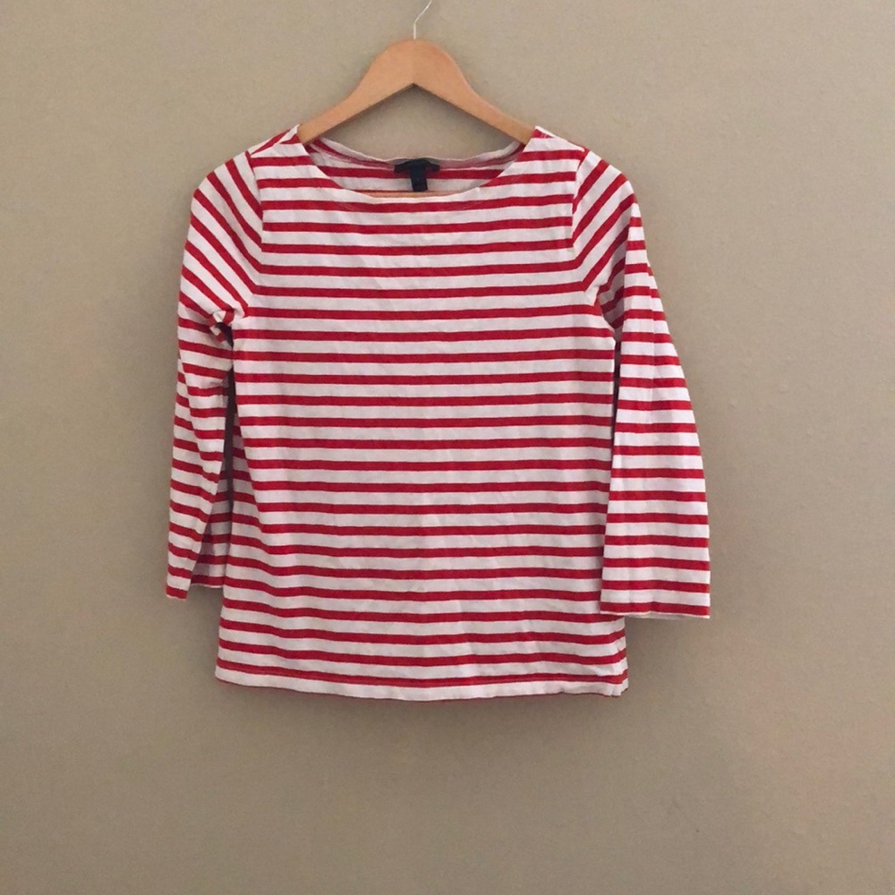 Red and white striped shirt